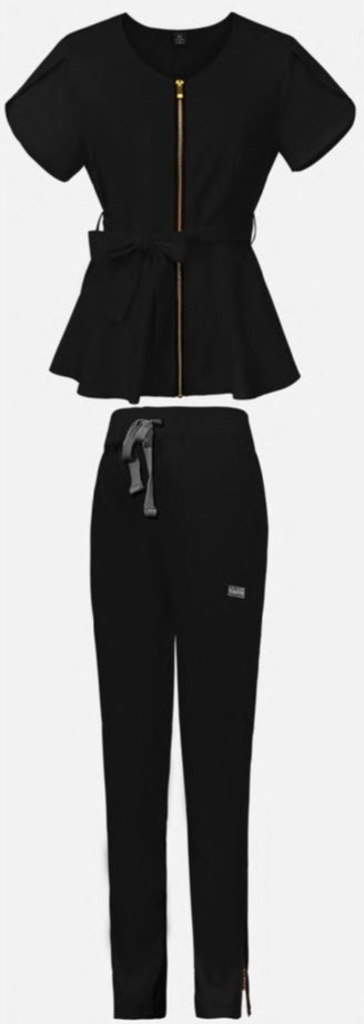 NWS Peplum Scrub Set