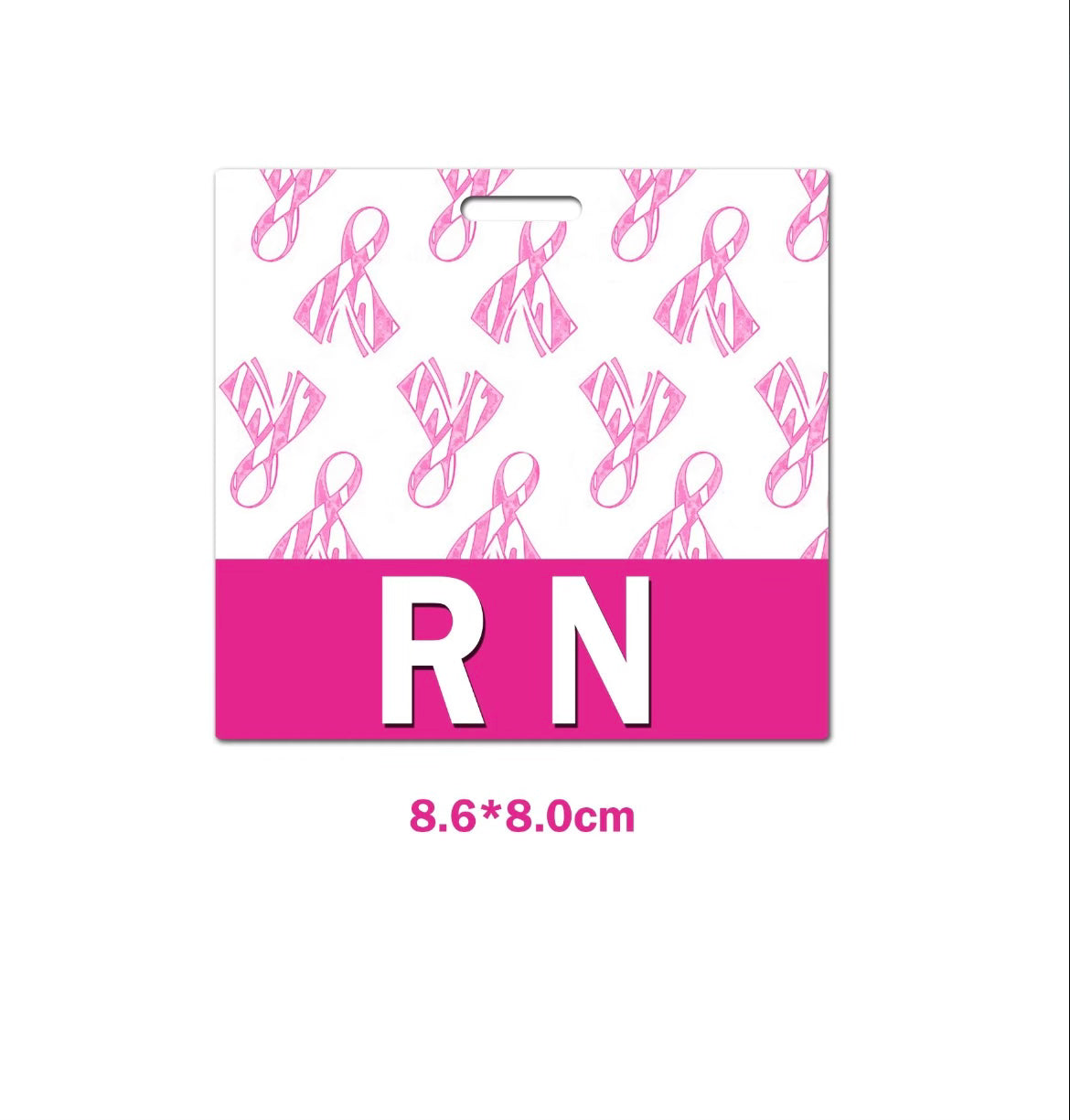 NWS RN Badge Tag(Breast Cancer Awareness)