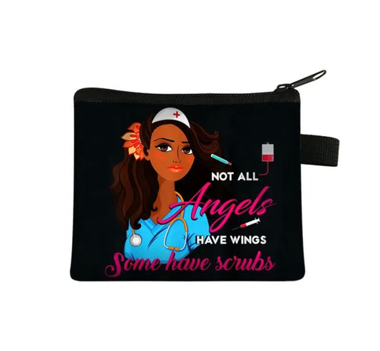 NWS Not All Angels Have Wings, Some Have Scrubs Utility Pouch