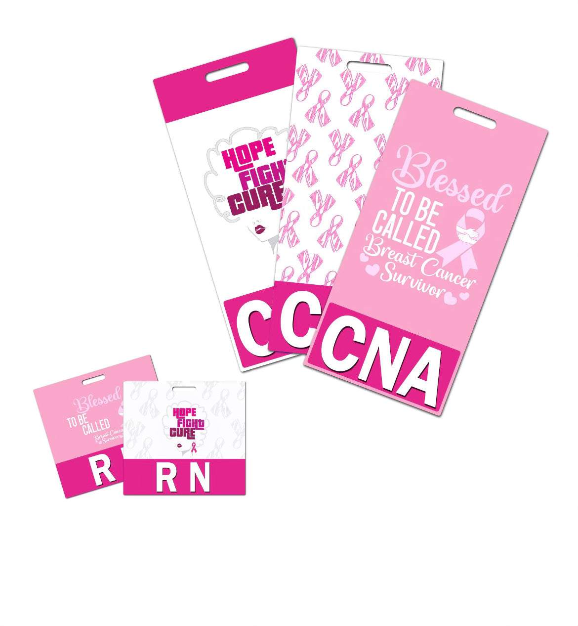 NWS RN Badge Tag(Breast Cancer Awareness)